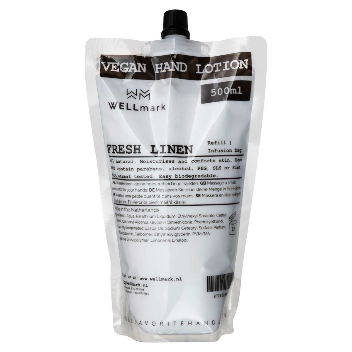 Wellmark Nachfüllpack Handlotion Fresh Linen