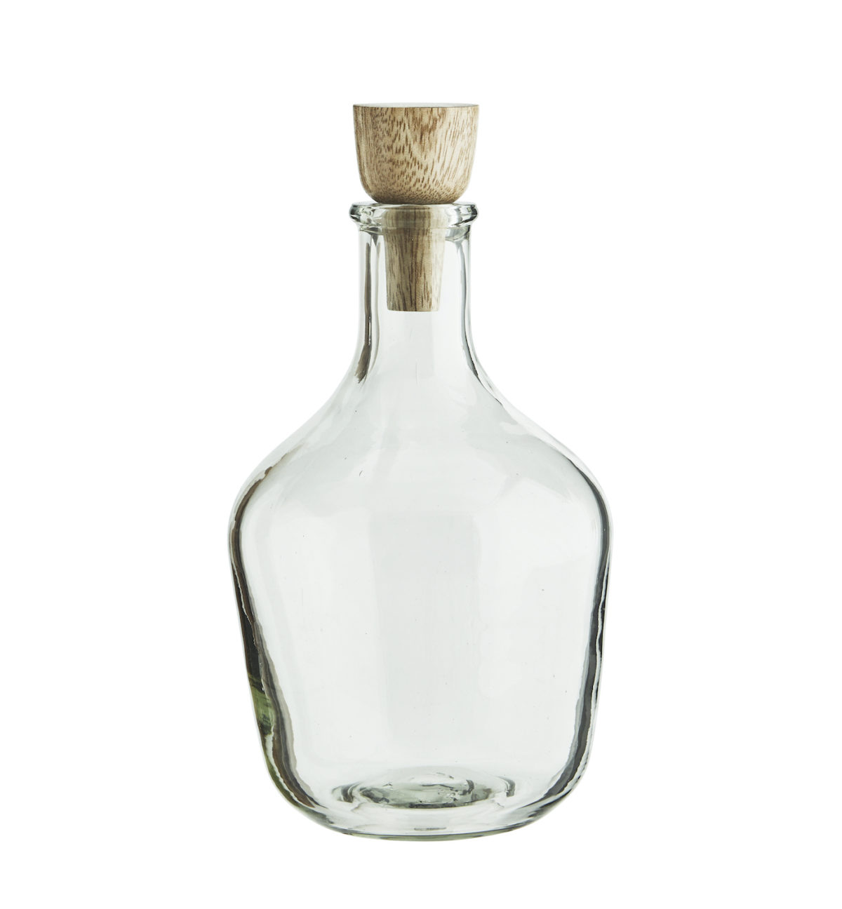 Glasflasche mit Holzkorken