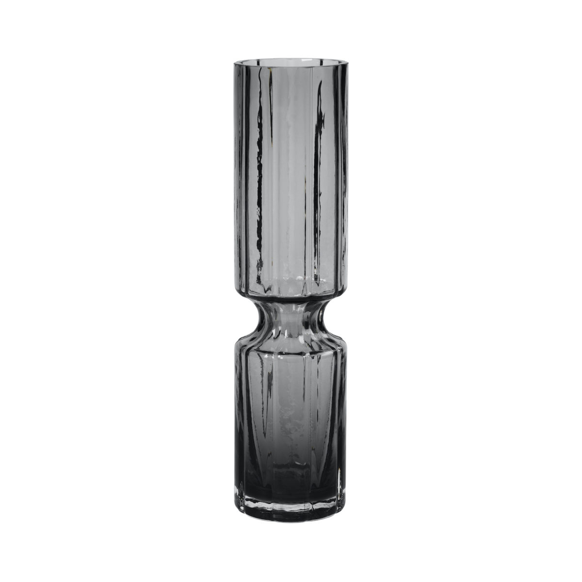 Vase Rauchglas Mundgeblasen