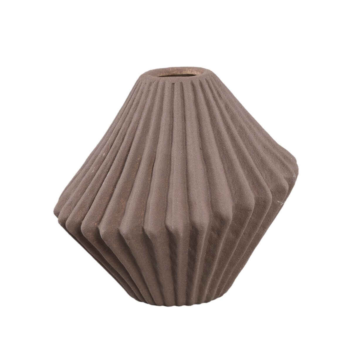 Vase Tiggy von PTMD in rostfarben Größe L