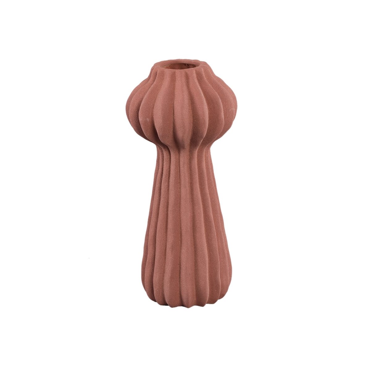 Vase Tiggy in rostfarben von PTMD