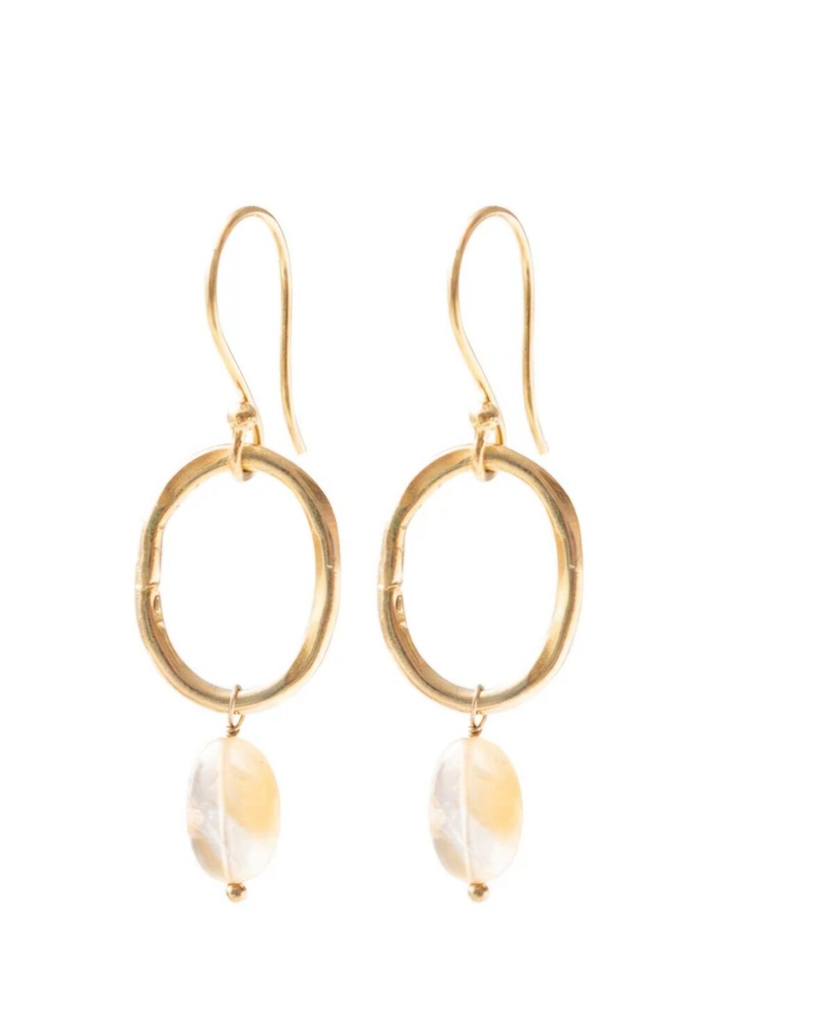 Ohrring "Graceful " mit Citrin, gold, AW25134
