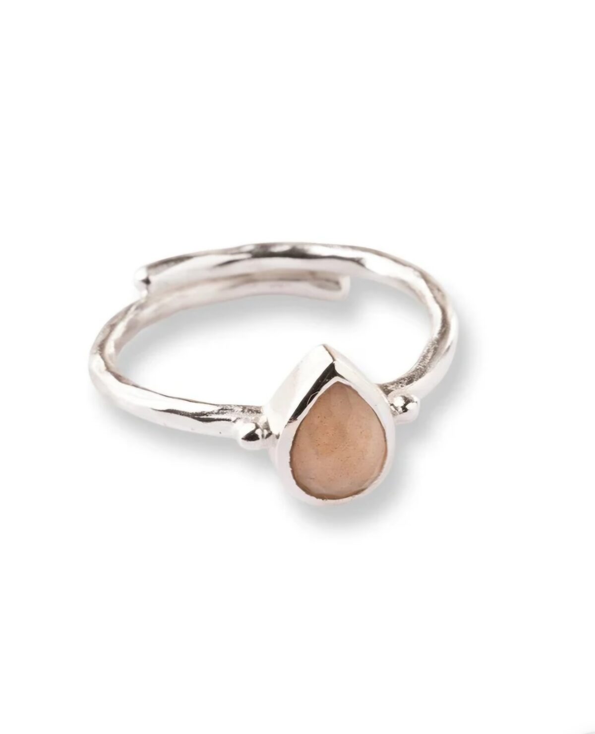 Ring "Enjoyment" Sterlingsilber mit Peach Mondstein, CD10129