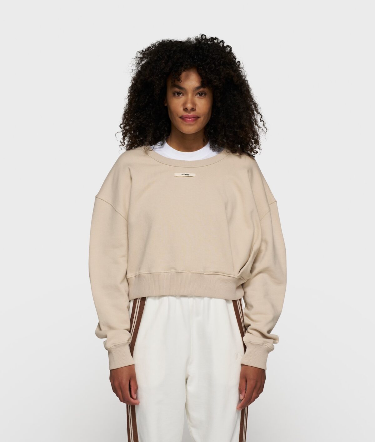 Cropped Sweater Gathering von 10Days
