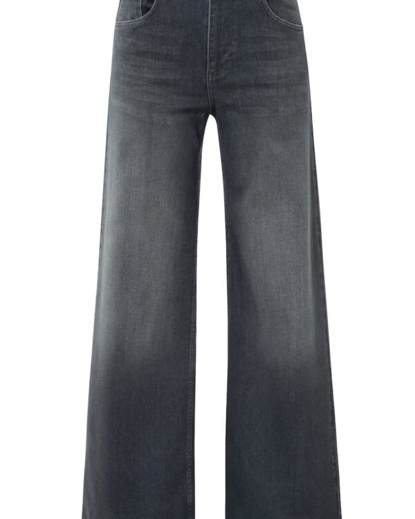 Jeans mit hohem Bund und weitem Bein von Yaya in Länge 32