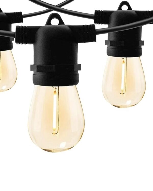 LED Aussenlichterkette mit Solarpanel, 10m mit 10 wechselbaren LED - Lampen