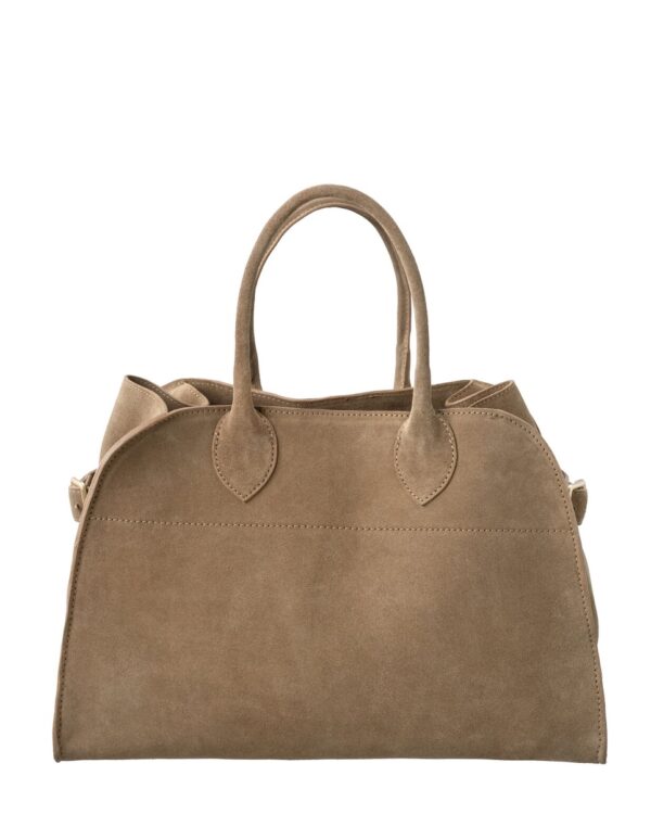 Handtasche aus Velourleder mit Schnallen von Yaya