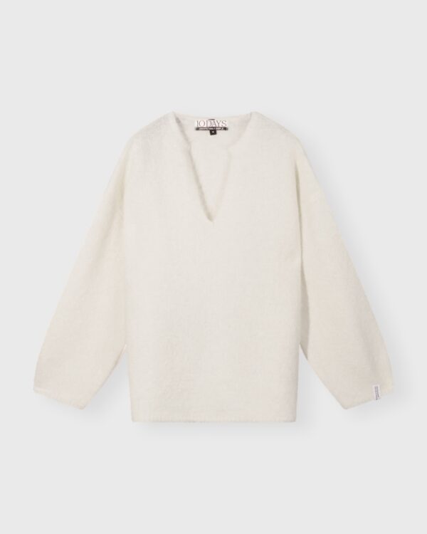 Kuscheliger Pullover mit V- Ausschnitt in 2 Farben von 10Days