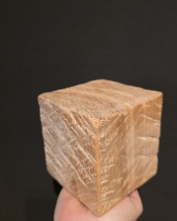 Holz Würfel Rauh/natur von WMG in 2 Größen