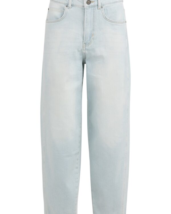 Barrel Jeans aus hellem gewaschenem Denim von Yaya
