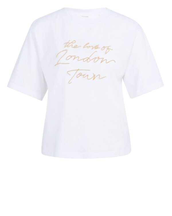 Shirt mit beflockter Aufschrift von Yaya