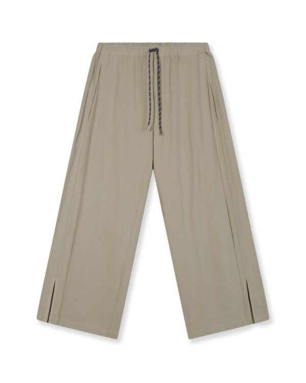 Baumwolle - Leinen - Hose mit Schlitz von 10Days
