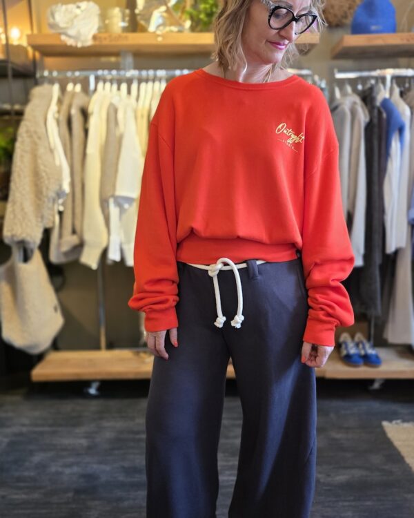Sweater OUMILLIE von Outryght in rot und weiß