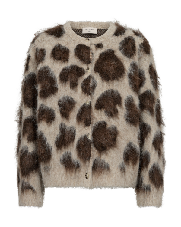Cardigan FQLippi von Freequent im Leoprint