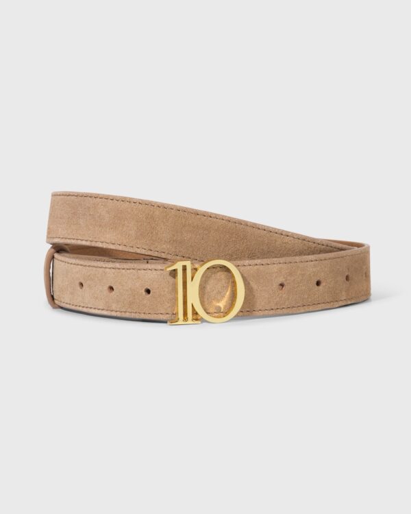 Wildledergürtel mit Monogramm von 10Days