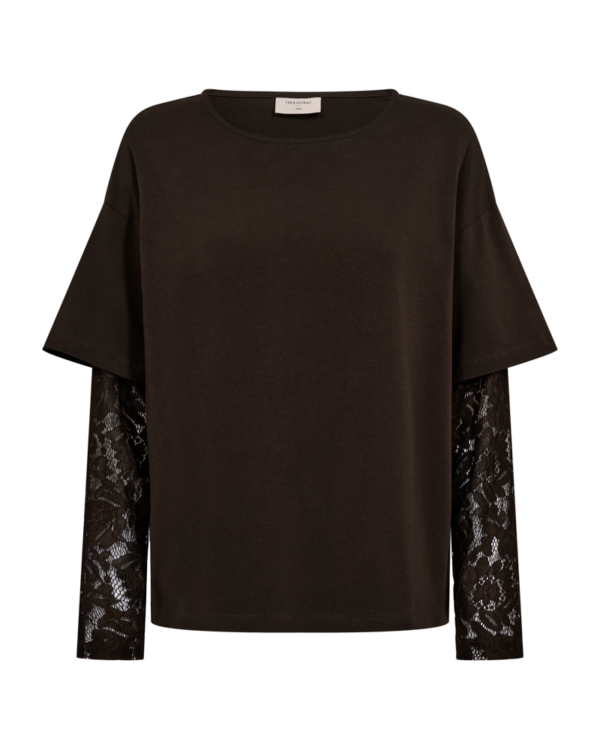 Shirt mit Spitzenärmeln FQChico von Freequent