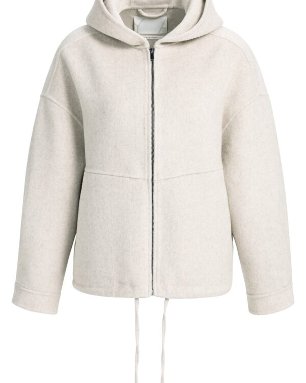 Oversize Jacke aus Wollmischung mit Kapuze von Yaya