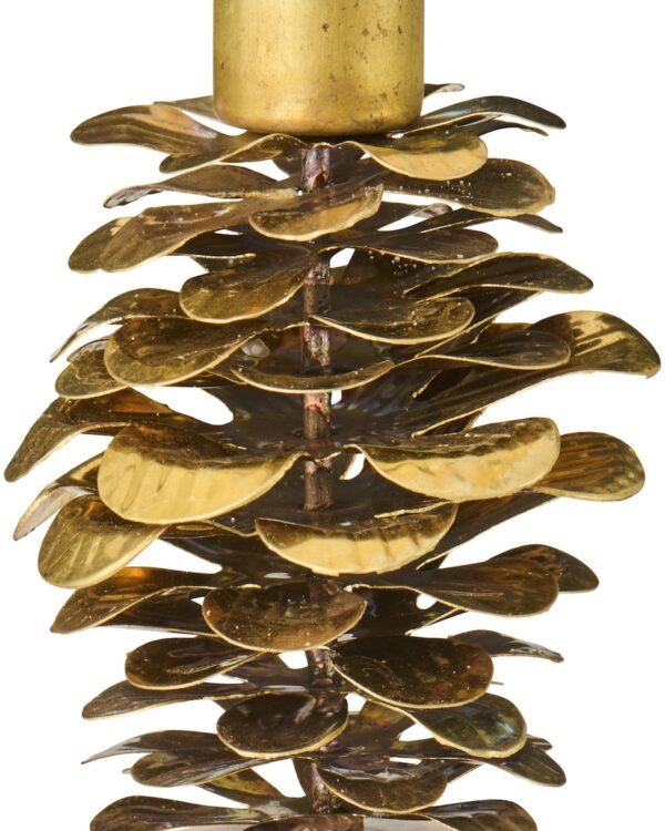 Kerzenhalter Gloria Zapfen für 2,2 cm Kerze von IB Laursen in gold