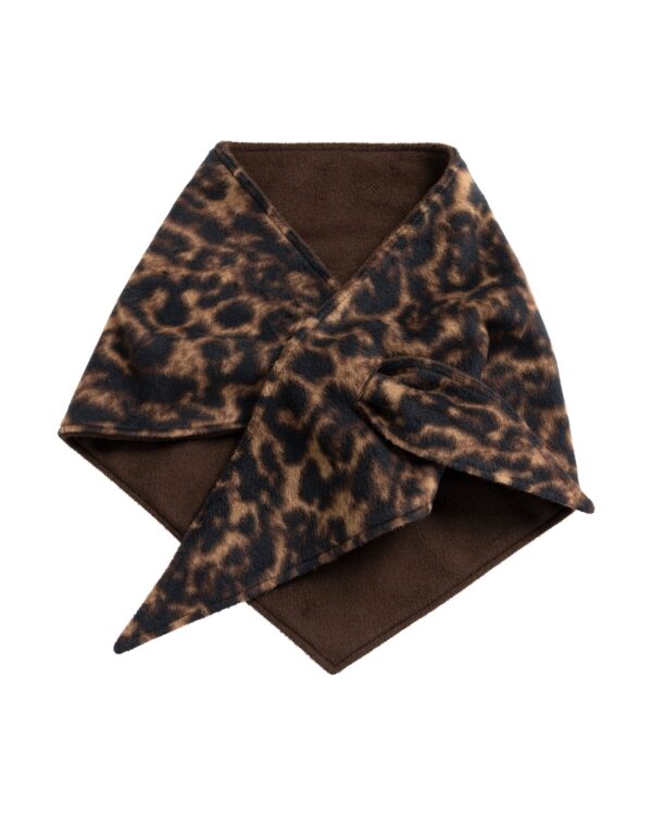 Wendbarer dreieckiger Schal mit Leopardenmuster von Yaya